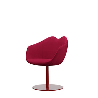 Red XOXO Chair Fabric Round Base