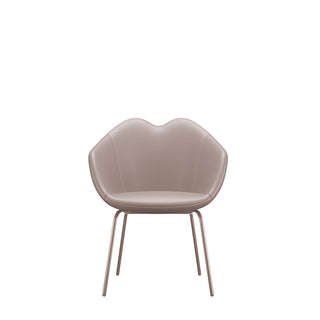 White XOXO Chair Leather Four Legs