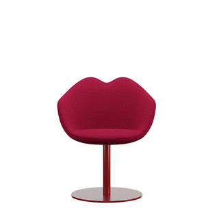 Red XOXO Chair Fabric Round Base