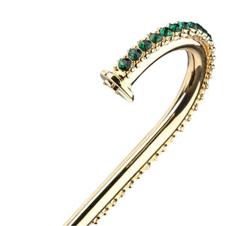 Double umbrella black/Peacock Feathers with jewel handle - Danilo Cascella Premium Store