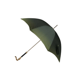 Double Green Tropical Print Umbrella with Snake Handle - Danilo Cascella Premium Store